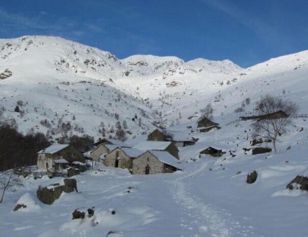 L'alpe Cavanna in inverno