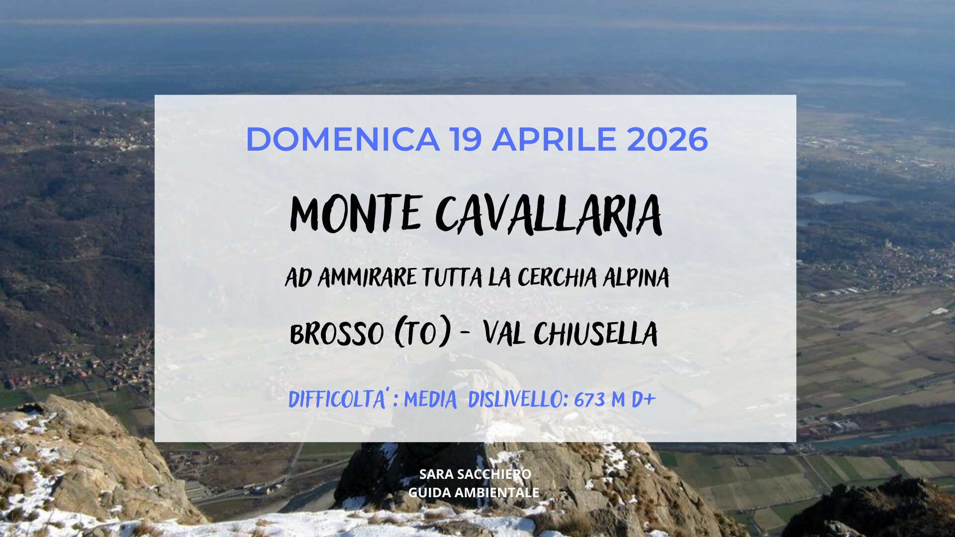 19 APRILE 2026: MONTE CAVALLARIA – VAL CHIUSELLA