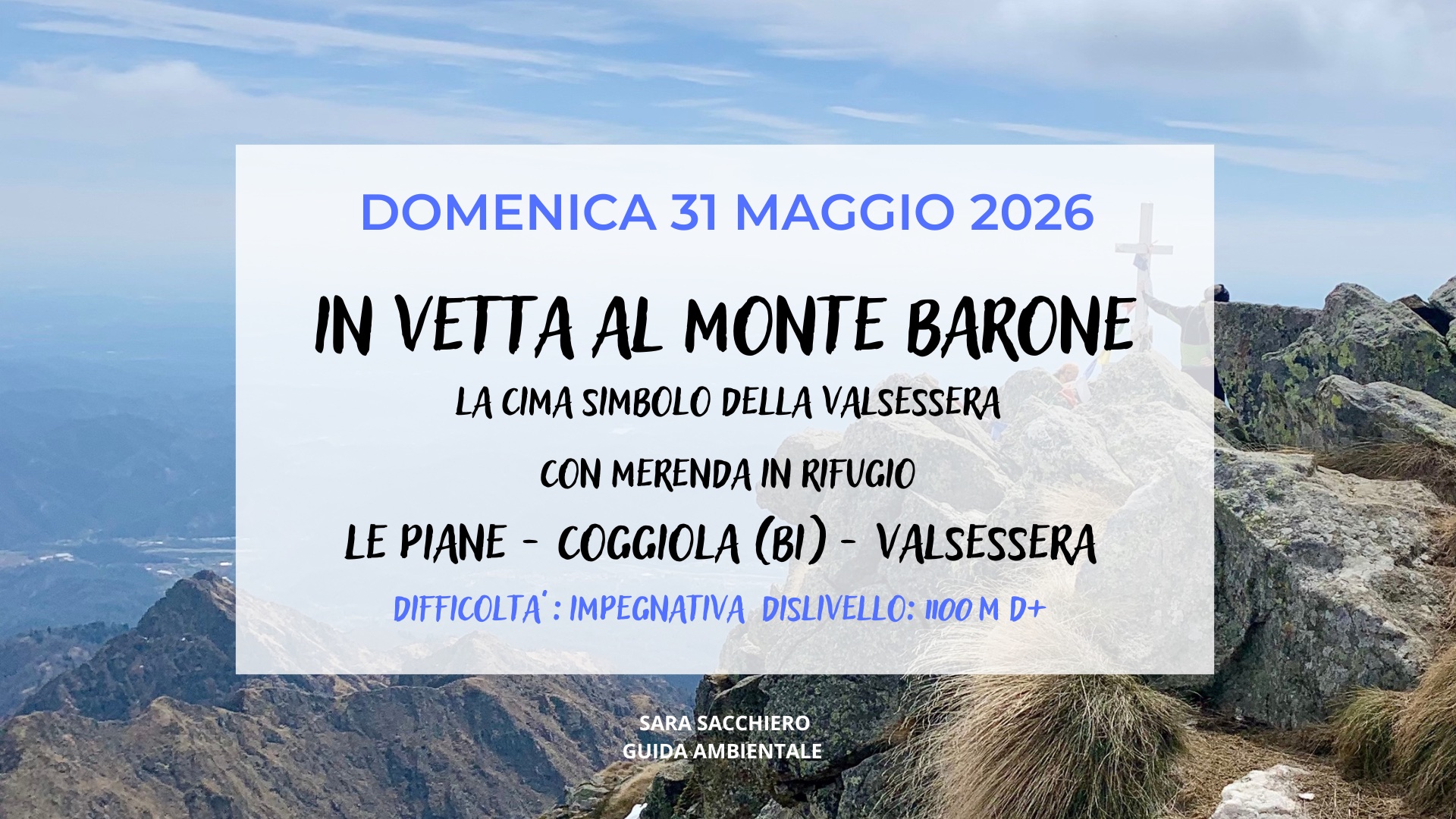31 MAGGIO 2026: MONTE BARONE