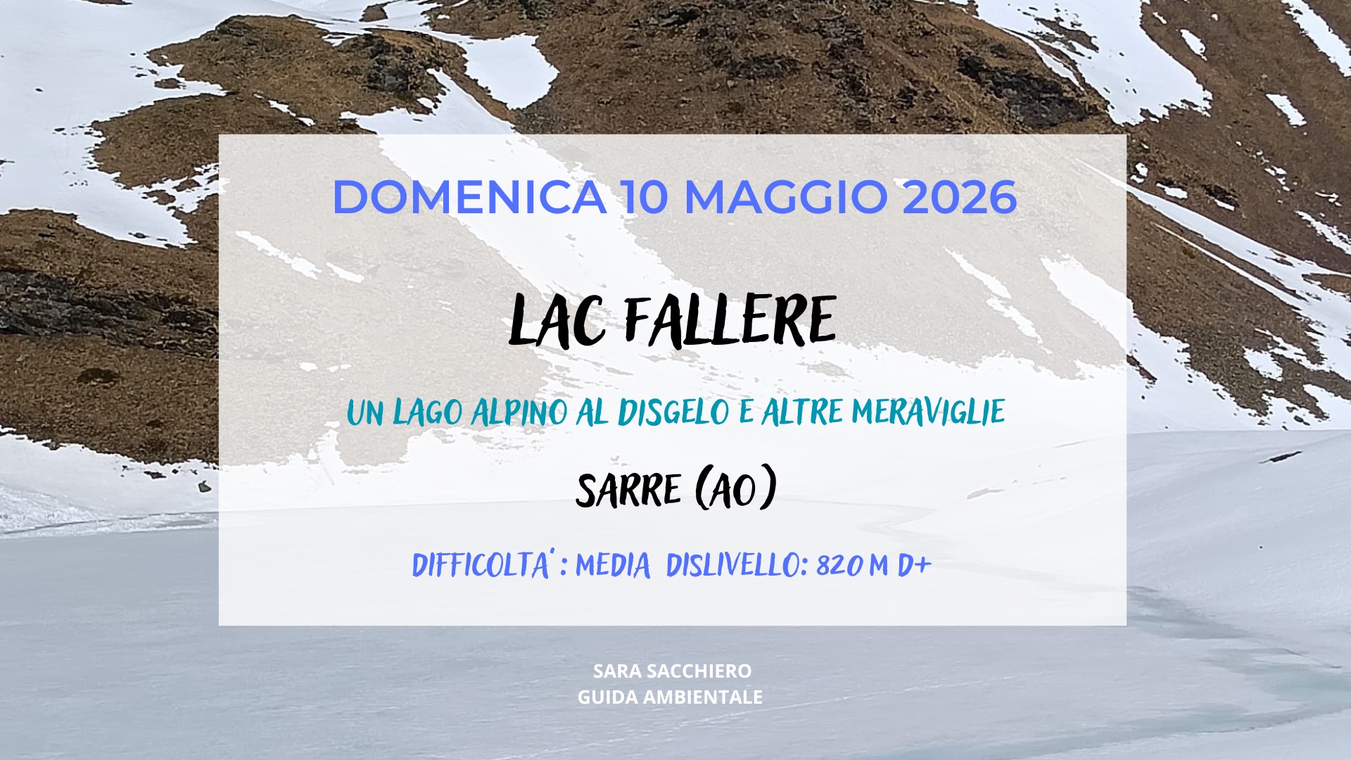 10 MAGGIO 2026: IL LAGO FALLERE E IL SUO DISGELO