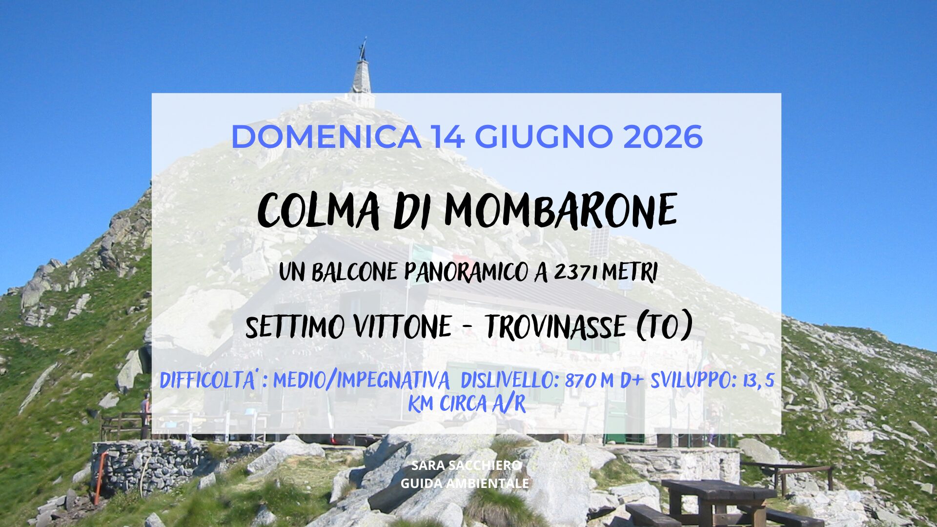 DOMENICA 14 GIUGNO: COLMA DI MOMBARONE