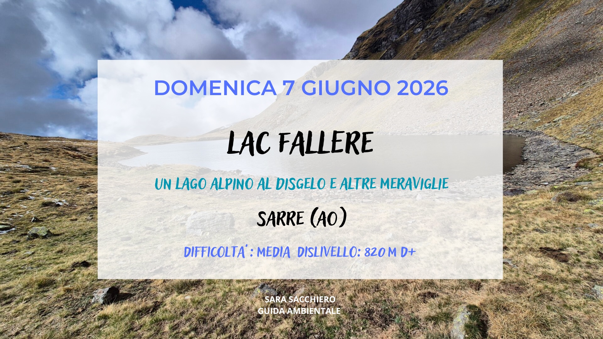 7 giugno 2026: IL LAGO FALLERE E IL SUO DISGELO