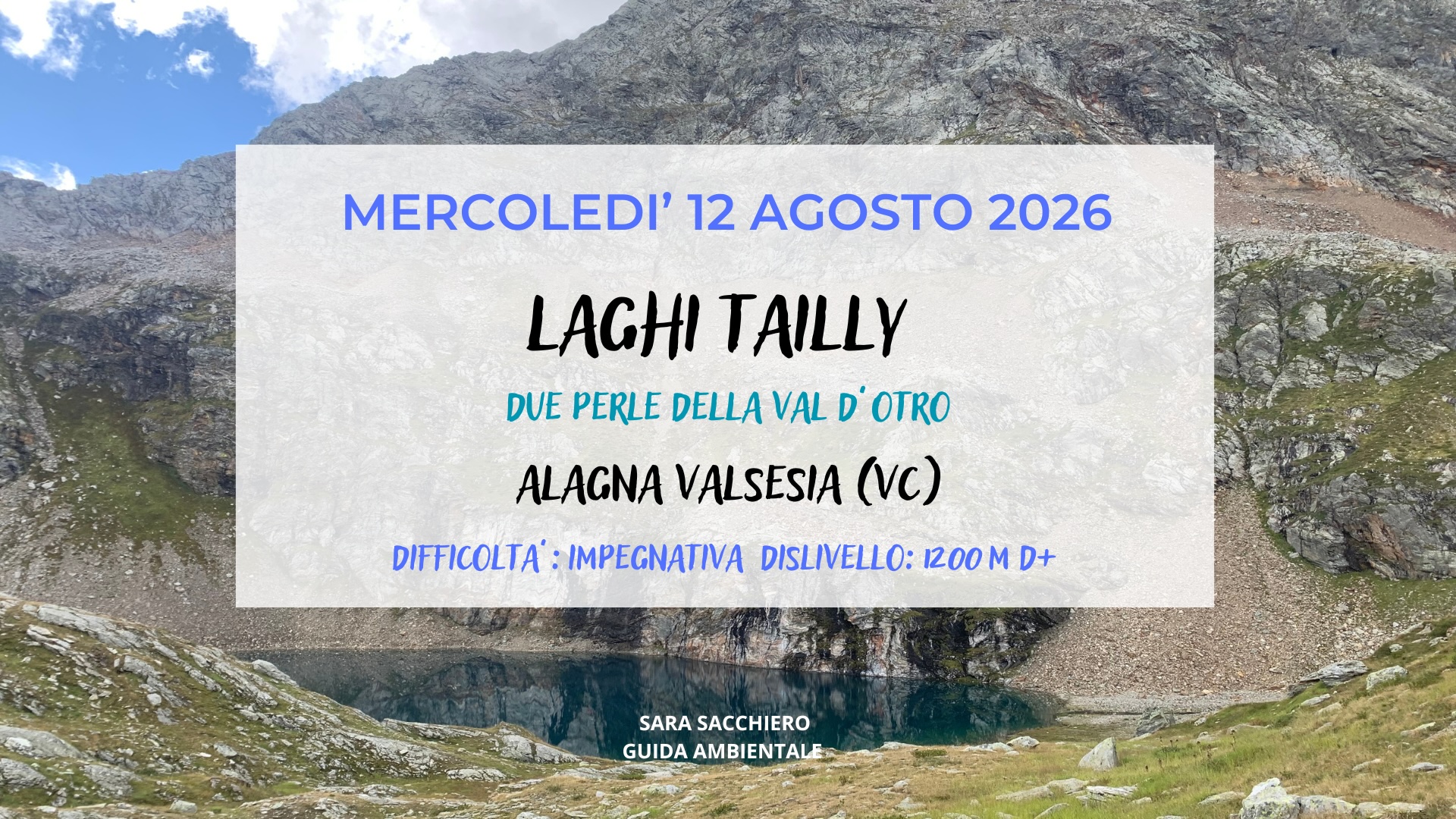 12 AGOSTO 2026: LAGHI TAILLY